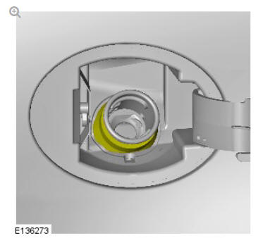 Body closures fuel filler door assembly (G1393672) removal and installation