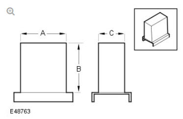 Front support block dimensions