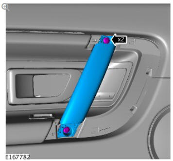 Interior trim and ornamentation rear door trim panel (G1785134) removal and installation