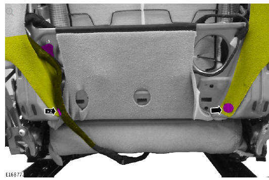 Supplemental restraint system side air bag module (G1785147) removal and installation