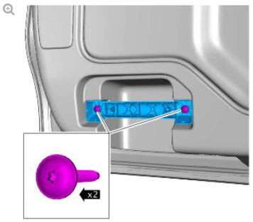 Interior trim and ornamentation liftgate trim panel (G1785262) removal and installation