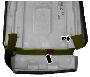 Third row seat backrest cover (G1808263) removal and installation