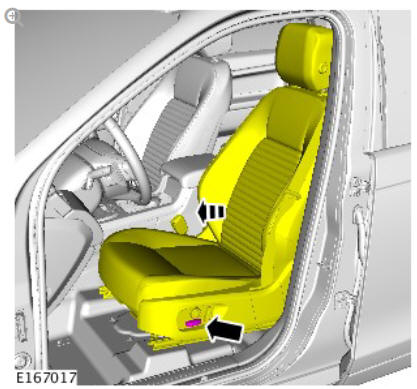 Front row seat - vehicles with- power seats (G1780390) removal and installation