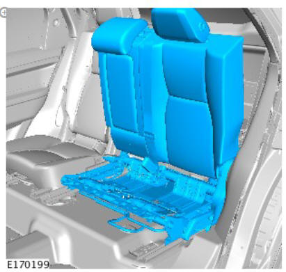 Rear seat (G1817116) removal and installation