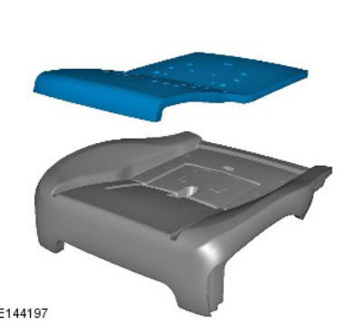 Front row passenger seat cushion - vehicles with- power seats (G1780415) removal and installation