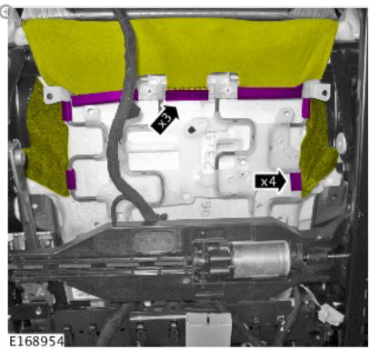 Front seat height adjustment motor (G1780406) removal and installation