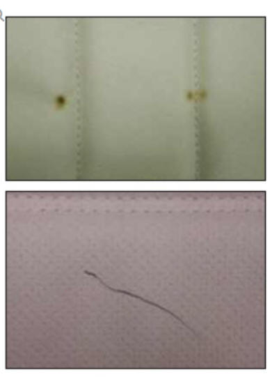 Examples of Damage to Seat Cover