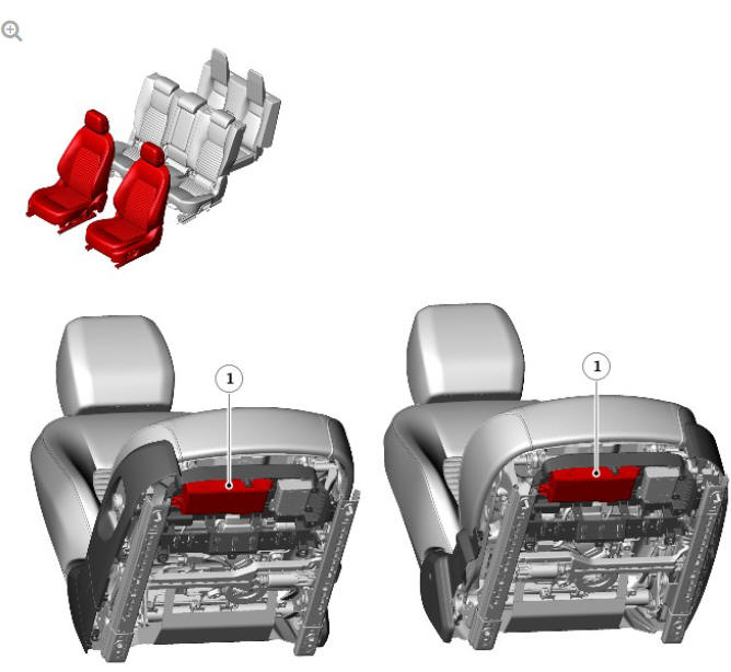 SEAT MODULES - VEHICLES WITH MEMORY SEATS ONLY