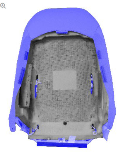 Front row seat backrest cover - vehicles with- power seats (G1780396) removal and installation