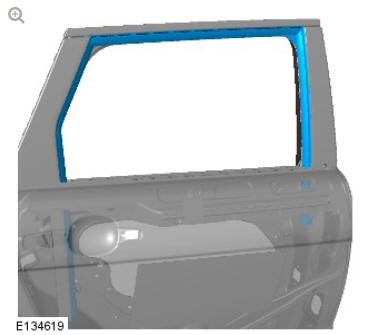 Body closures rear door (G1785718) removal and installation