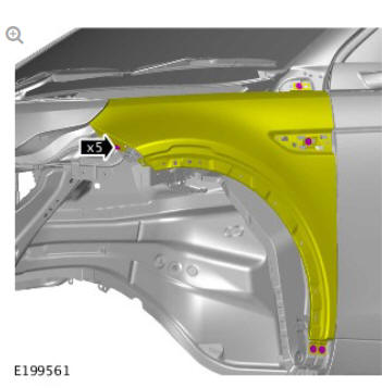 Vehicle specific information and tolerance checks fender alignment