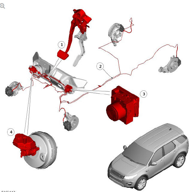 Hydraulic brake actuation description and operation