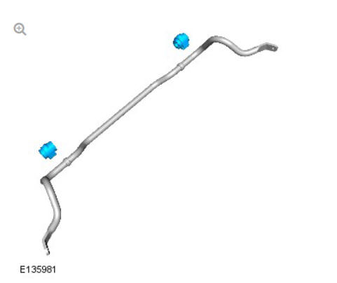 Front suspension front stabilizer bar - AWD (G2028382) Removal and installation