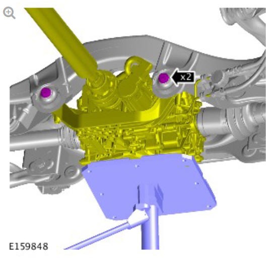 Rear drive axle_differential - vehicles with- active driveline rear drive unit actuator (G1781295) removal and installation