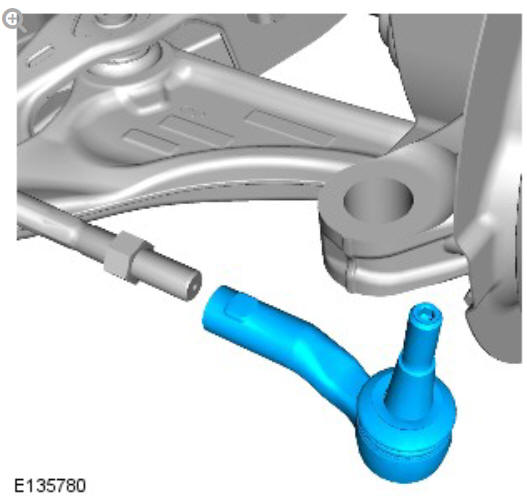 Steering linkage tie rod end (G1360702) removal and installation