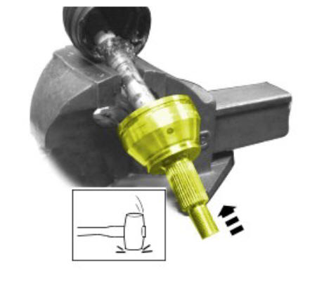Front drive halfshafts outer constant velocity joint boot (G1794498)  - Installation