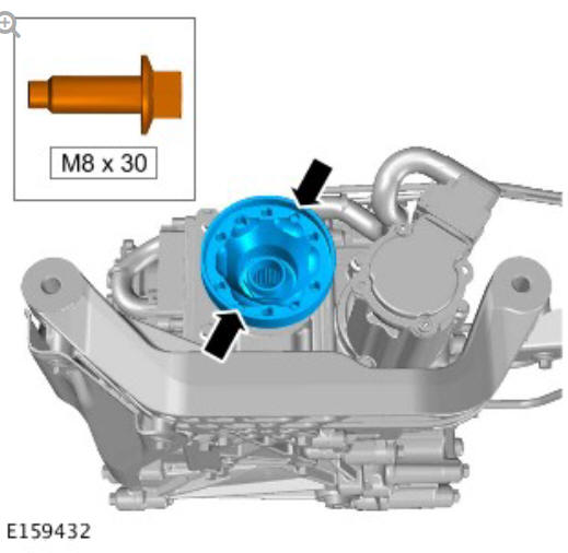 Rear drive axle_differential - Vehicles with- Active driveline drive pinion flange (G1781296) - Removal