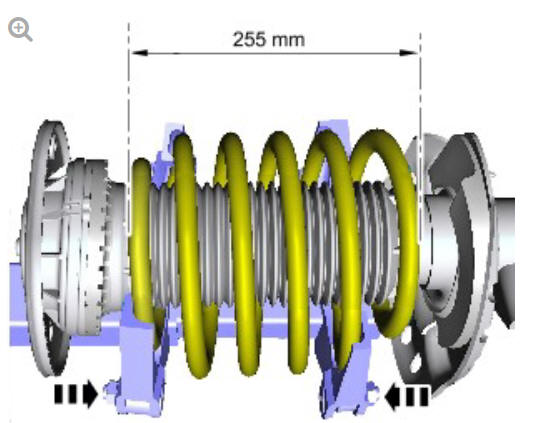 Front suspension front shock absorber (G1779642) - Removal