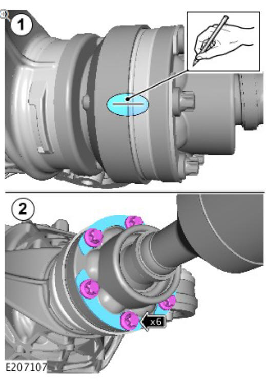 General information driveshaft to rear differential disconnection (G2152273) general procedures