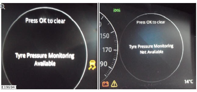 1.3 TPMS warning messages