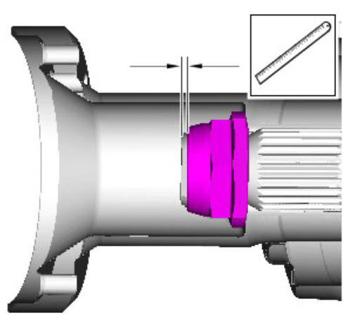 Rear drive axle_differential - Vehicles with- Active driveline drive pinion flange (G1781296) - Installation