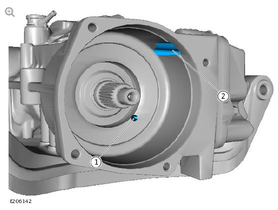 Rear drive axle_differential - Vehicles without- Active driveline active on-demand coupling - Vehicles with- 9HP48 9 - Speed automatic transmission - AWD (G1775369) removal and installation