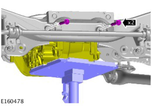 Rear drive axle_differential - vehicles with- active driveline differential case (G1781298) - Removal