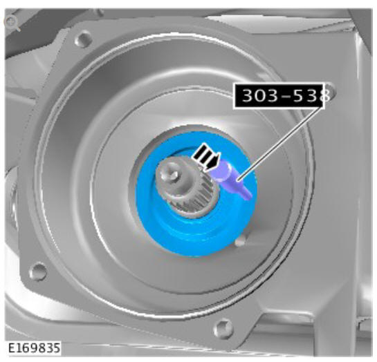 Rear drive axle_differential - Vehicles without - Active driveline drive pinion seal (G1775382) Removal and installation