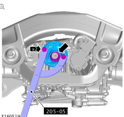 Rear drive axle_differential - vehicles with- active driveline drive pinion seal (G1781297) - Removal