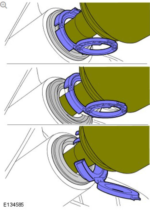 Rear suspension wheel knuckle (G1775239) Installation