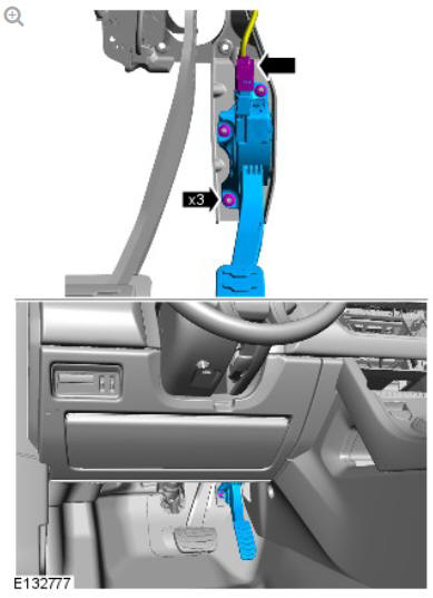 Accelerator Pedal (G1350481) Removal and Installation