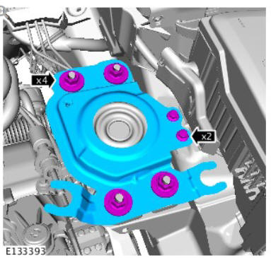 Engine - Ingenium i4 2.0l Diesel Left Engine Mount (G1875882) / Removal and Installation