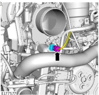 Engine Emission Control - Ingenium i4 2.0l Diesel Low Pressure Exhaust Gas Recirculation Temperature Sensor (G1875915) Removal and Iinstallation